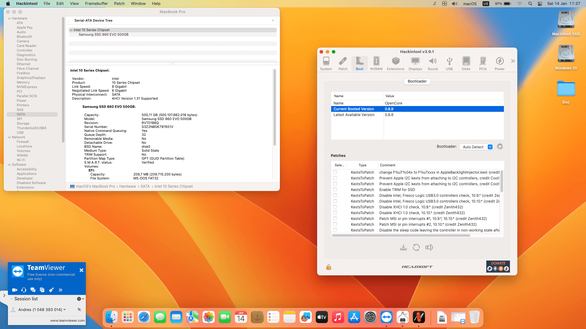 Lenovo Thinkpad T580 2nd [KabyLake R   Intel UHD 620 + PS2]   OpenCore 8